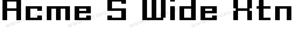 Acme 5 Wide Xtnd字体转换